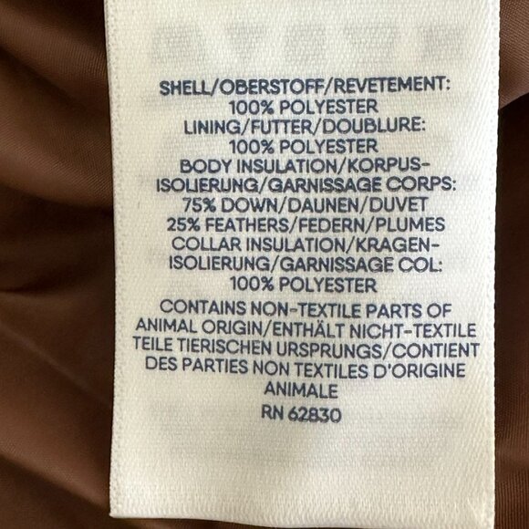 Lands' End Women's Down Puffer Vest 600 Fill Power Size M Brown‎ Plaid NEW - Picture 6 of 8